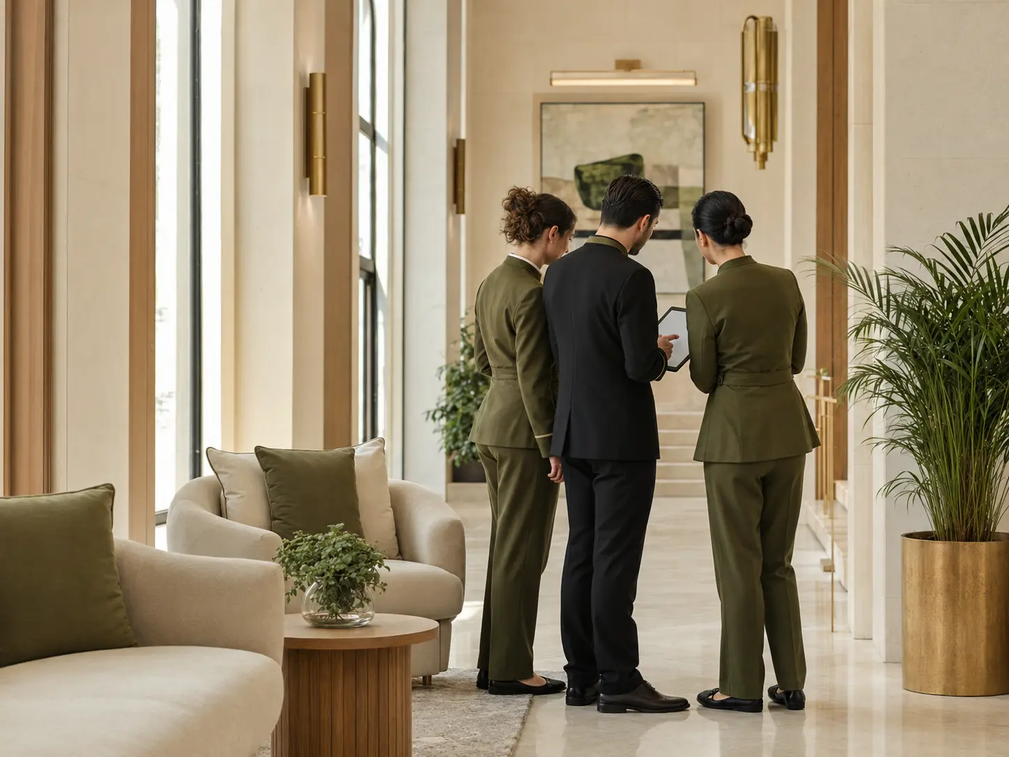 Team SuiteShine in un ambiente hospitality